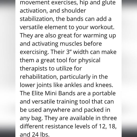 SKLZ Elite Mini Band Premium Resistance Training Band- Light - Picture 6 of 9